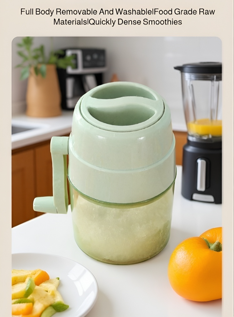 Portable ice shaver machine with crushed ice