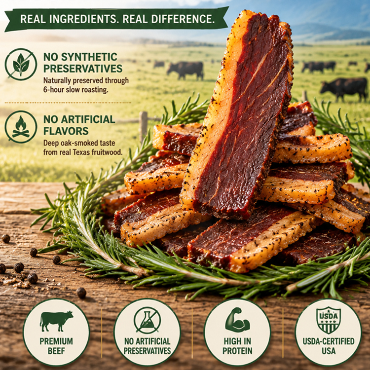 🔥 <Sold Out 50K+ Packs> Pure pasture-raised beef jerky, perfectly thick-cut with melt-in-your-mouth flavor! 🍖