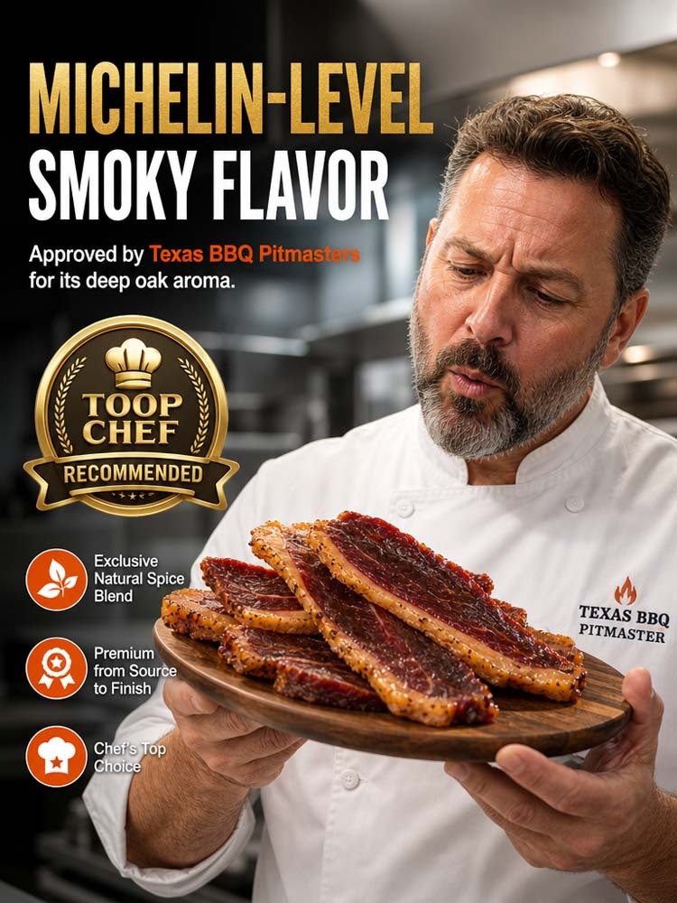 🔥 <Sold Out 50K+ Packs> Pure pasture-raised beef jerky, perfectly thick-cut with melt-in-your-mouth flavor! 🍖