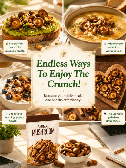 🌲 Double-Effect Mushroom Crisps | USDA Organic | Extra Crunchy | 50% Off Special 🍄