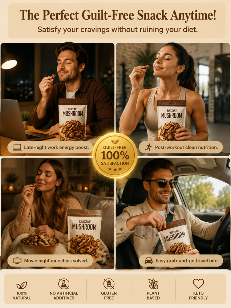 🌲 Double-Effect Mushroom Crisps | USDA Organic | Extra Crunchy | 50% Off Special 🍄