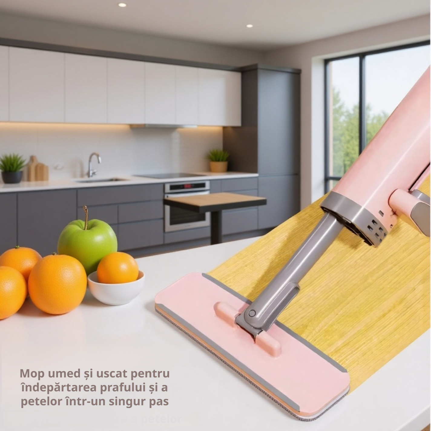 Mini mop auto-curățare, nu necesită spălare manuală