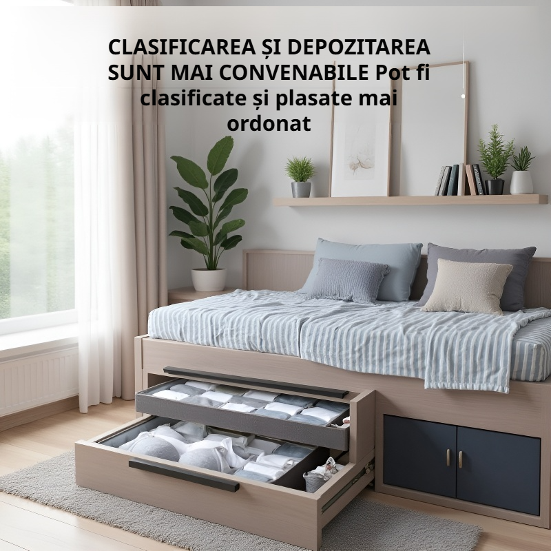 Cutie compartimentată pentru depozitarea lenjeriei și a obiectelor mici 