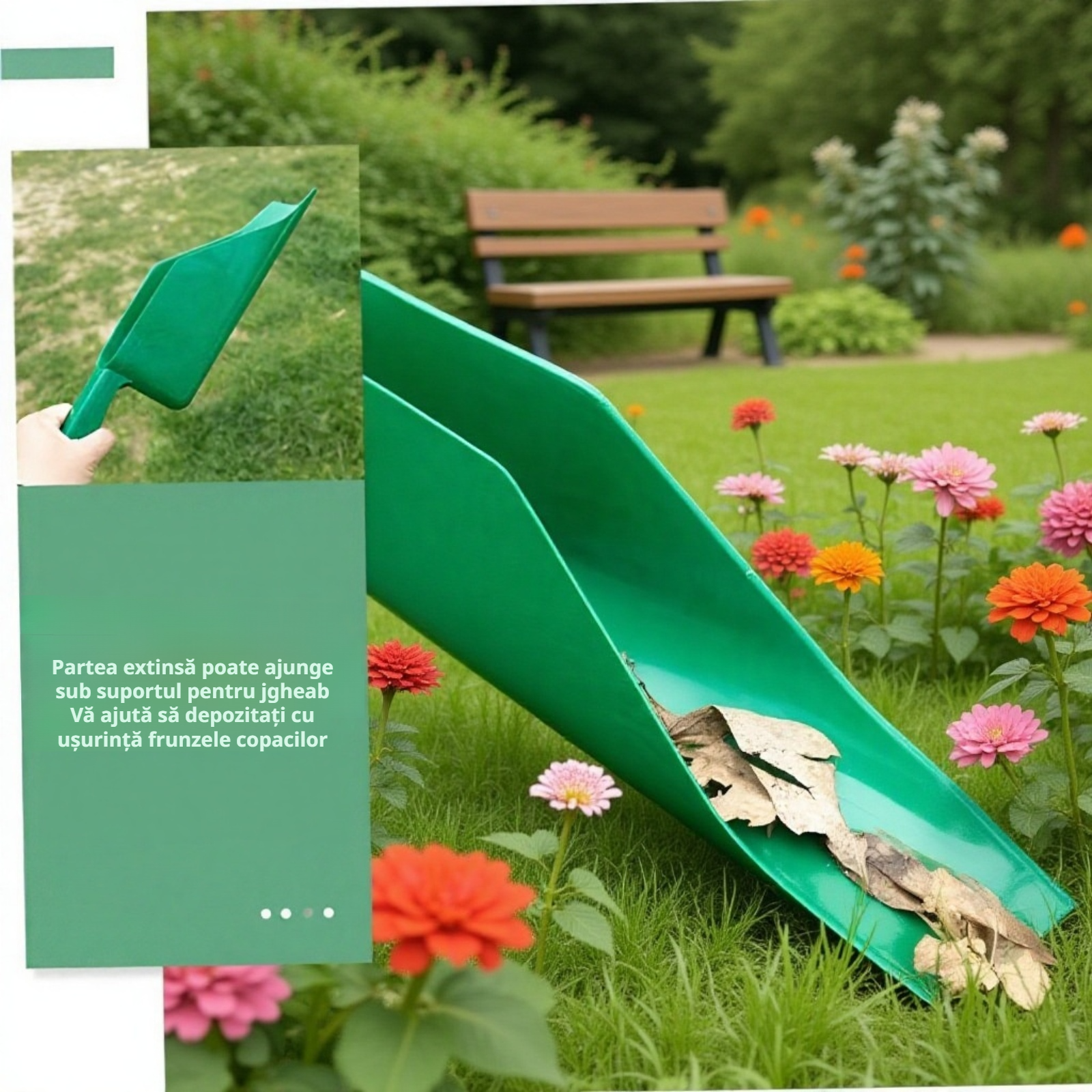 Unelte de curățare a jgheaburilor pentru grădină, lopată pentru frunze și resturi