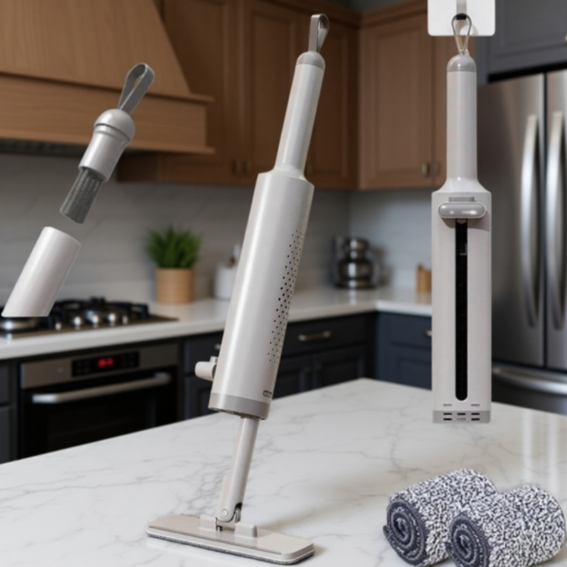 Mini mop auto-curățare, nu necesită spălare manuală