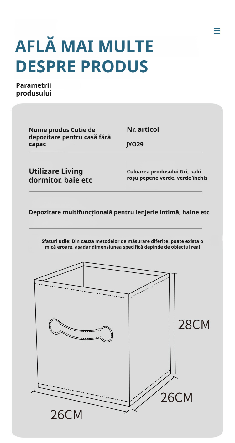 Design modern al cutiei compartimentate pentru garderobă