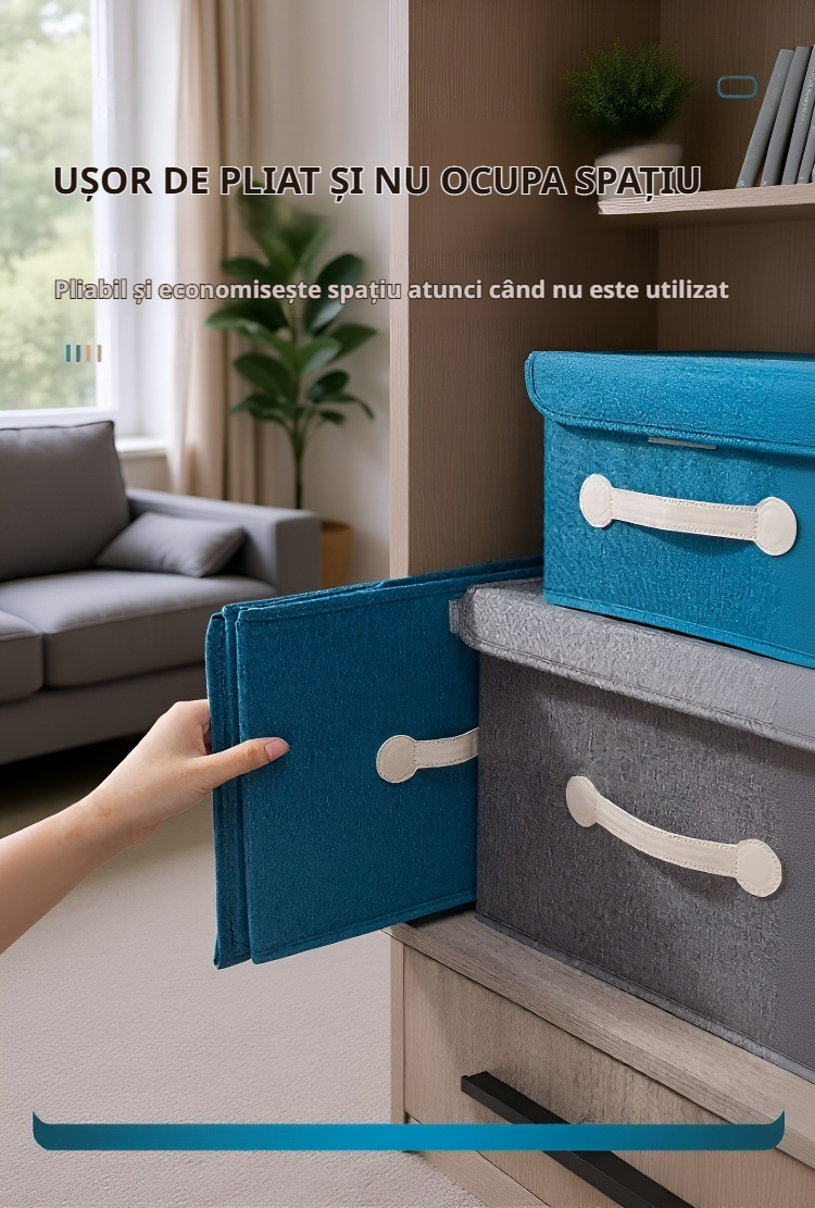 Depozitare inteligentă a lenjeriei în cutie compartimentată