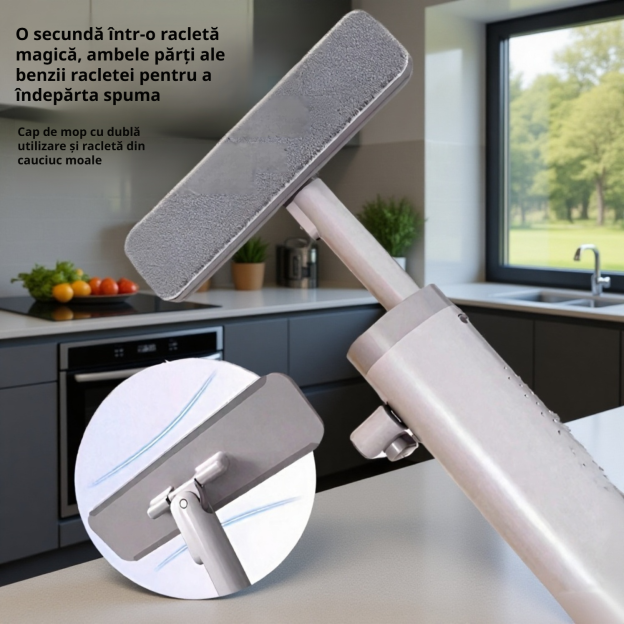 Mini mop auto-curățare, nu necesită spălare manuală