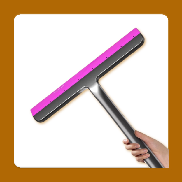  Racletă pentru sticlă, curățător pentru baie, mâner lung