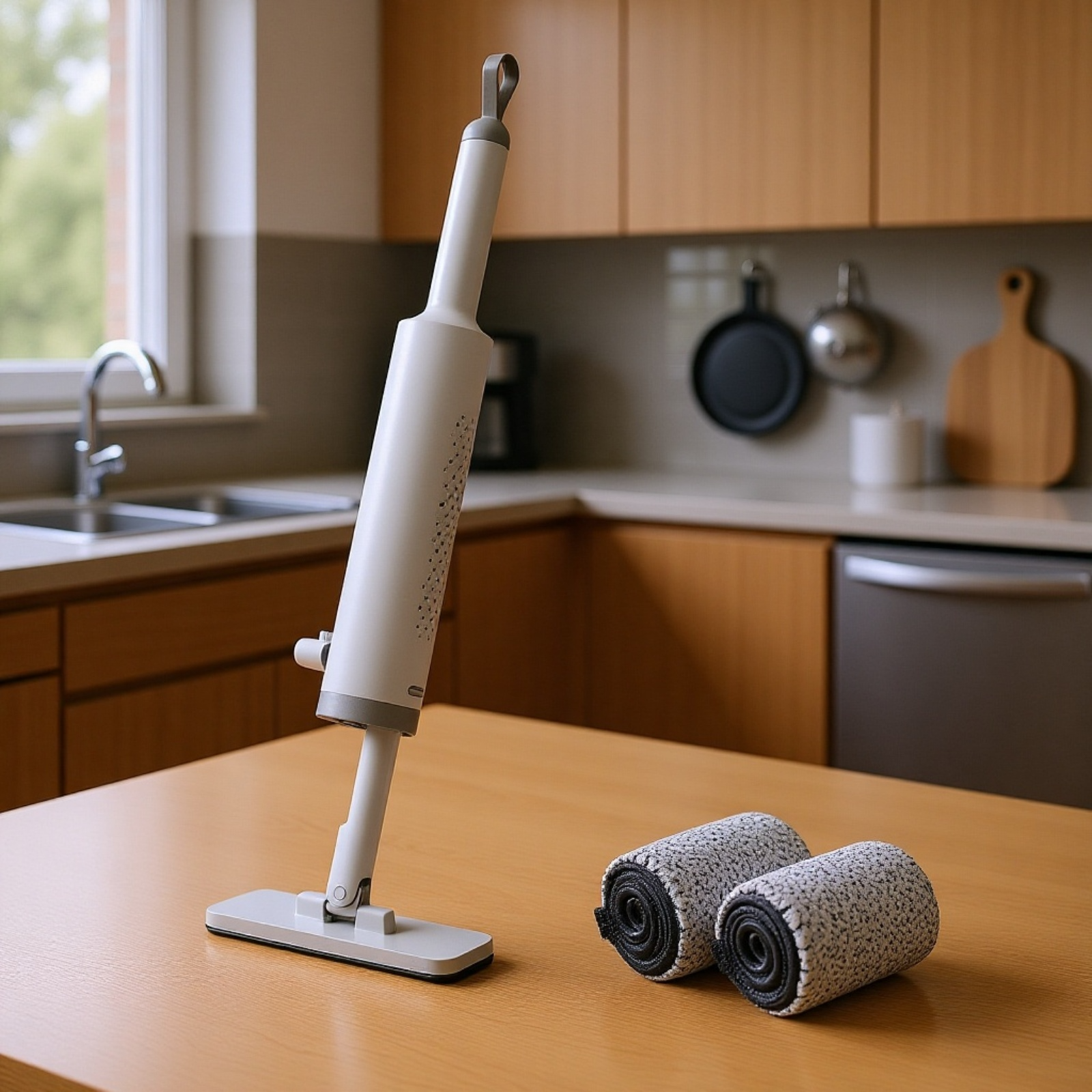 Mini mop auto-curățare, nu necesită spălare manuală