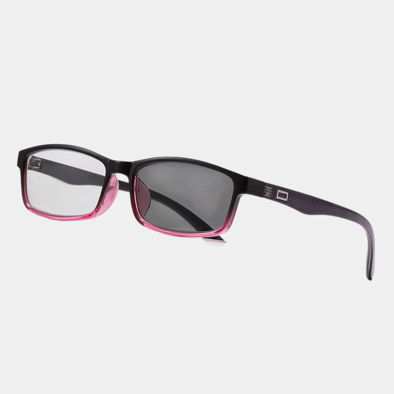 Multifokale ultraleichte rechteckige Lesebrille mit Blaulichtschutz