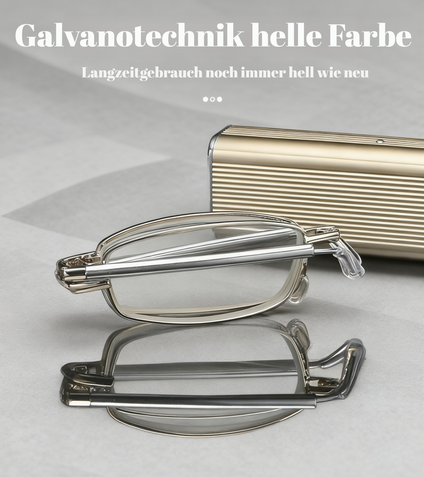 Premium Lesebrille mit faltbarem Design, Blaulichtfilter und HD-Gläsern