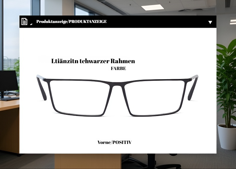 Unisex Lesebrille mit Blaulichtfilter und Anti-Strahlung