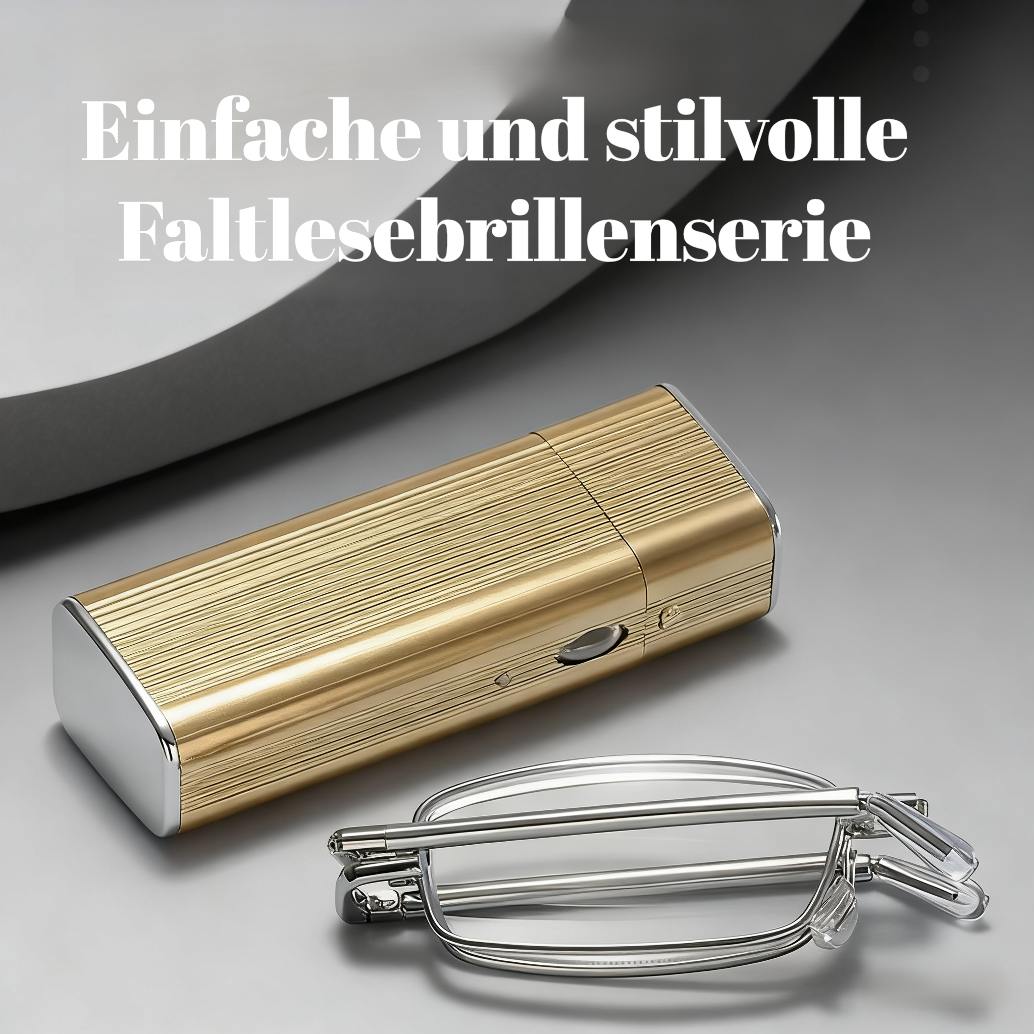 Kompakte, faltbare Lesebrille mit Blaulichtschutz für unterwegs