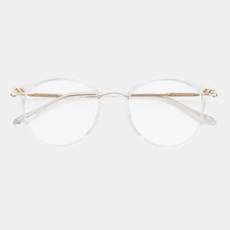 Ultrahelle braune Brille, kein Rezept, Anti-Blaulicht, kein Make-up, große Brille, Damenmodeartikel