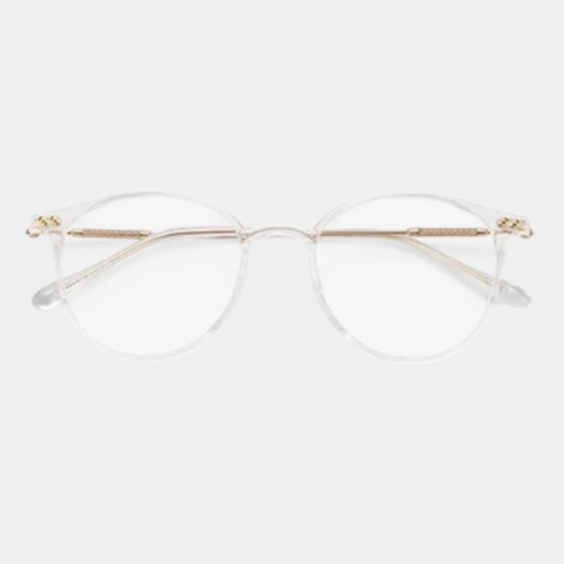 Ultrahelle braune Brille, kein Rezept, Anti-Blaulicht, kein Make-up, große Brille, Damenmodeartikel