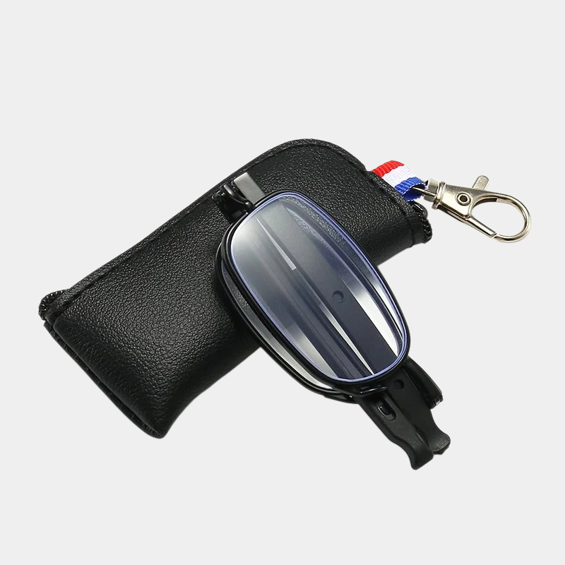 Kompakte Anti-Blaulicht-Lesebrille, faltbar, mit Schlüsselanhänger, für Männer und Frauen