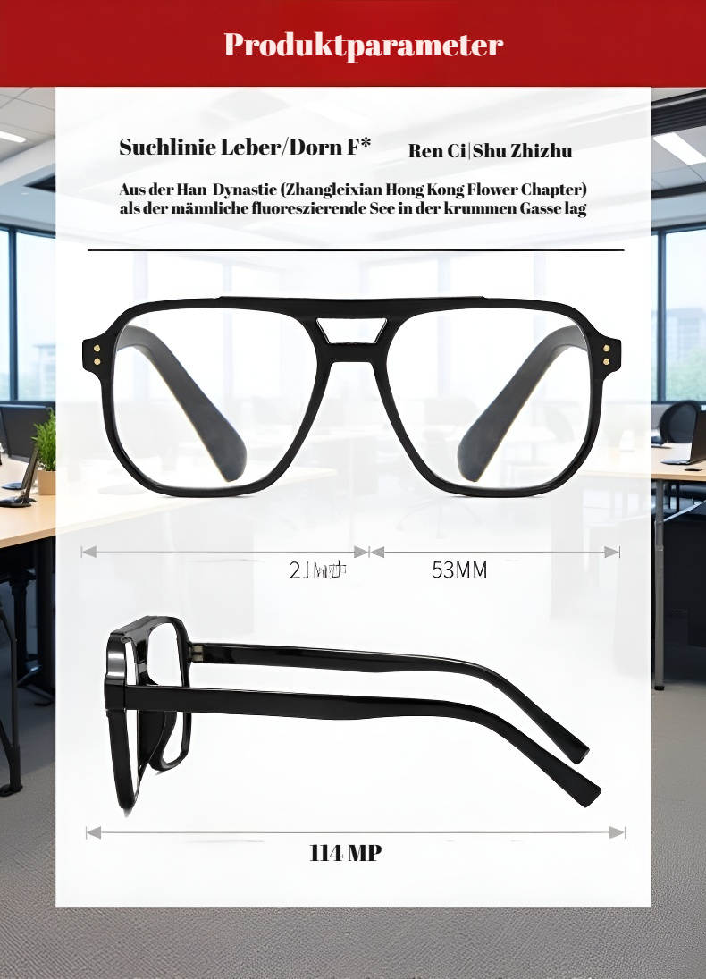 Hochaufl&ouml;sende Lesebrille im klassischen Vintage-Stil