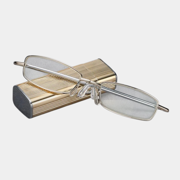 Kompakte, faltbare Lesebrille mit Blaulichtschutz für unterwegs
