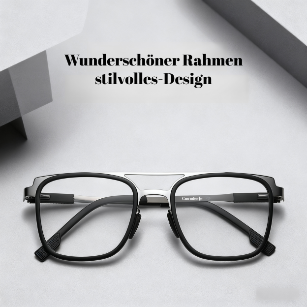 Großrahmen-Multifokalbrille für Männer, geeignet für Nah- und Fernsicht