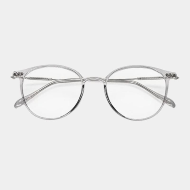 Ultrahelle braune Brille, kein Rezept, Anti-Blaulicht, kein Make-up, große Brille, Damenmodeartikel