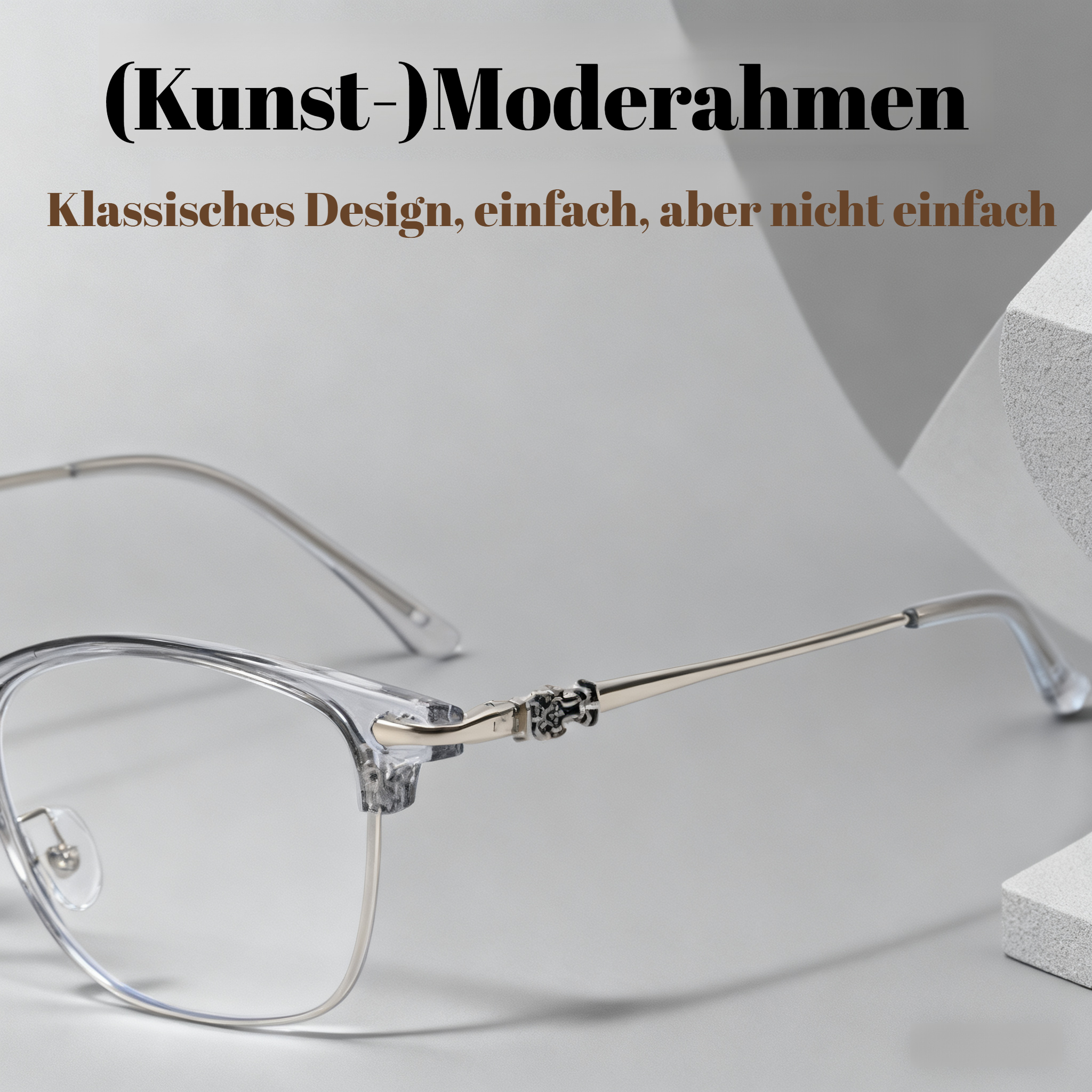 Vintage Blaulichtfilter-Brille, plano, ideal für draußen