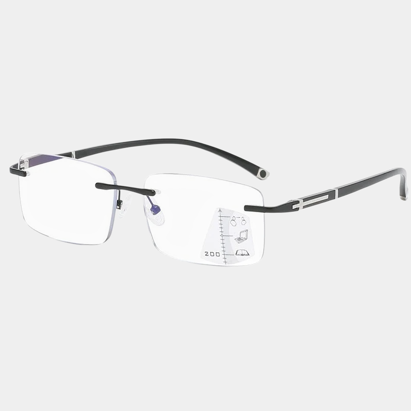 Herren-Autofokus-Altersbrille mit Blaulichtfilter, Gleitsichtgläser für Nah- und Fernbereich