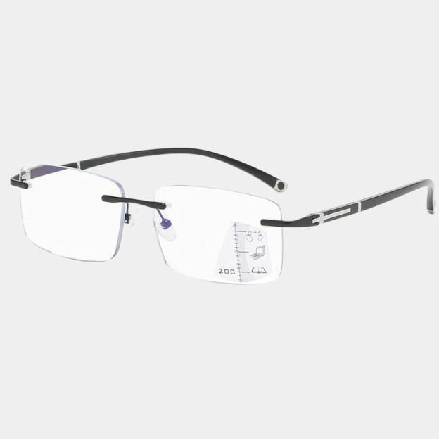 Herren-Autofokus-Altersbrille mit Blaulichtfilter, Gleitsichtgläser für Nah- und Fernbereich