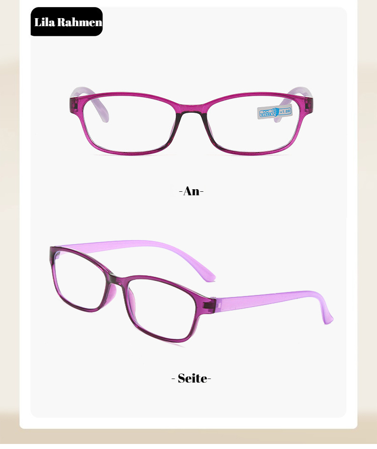 Stilvolle Lesebrille mit ultraleichtem Rahmen