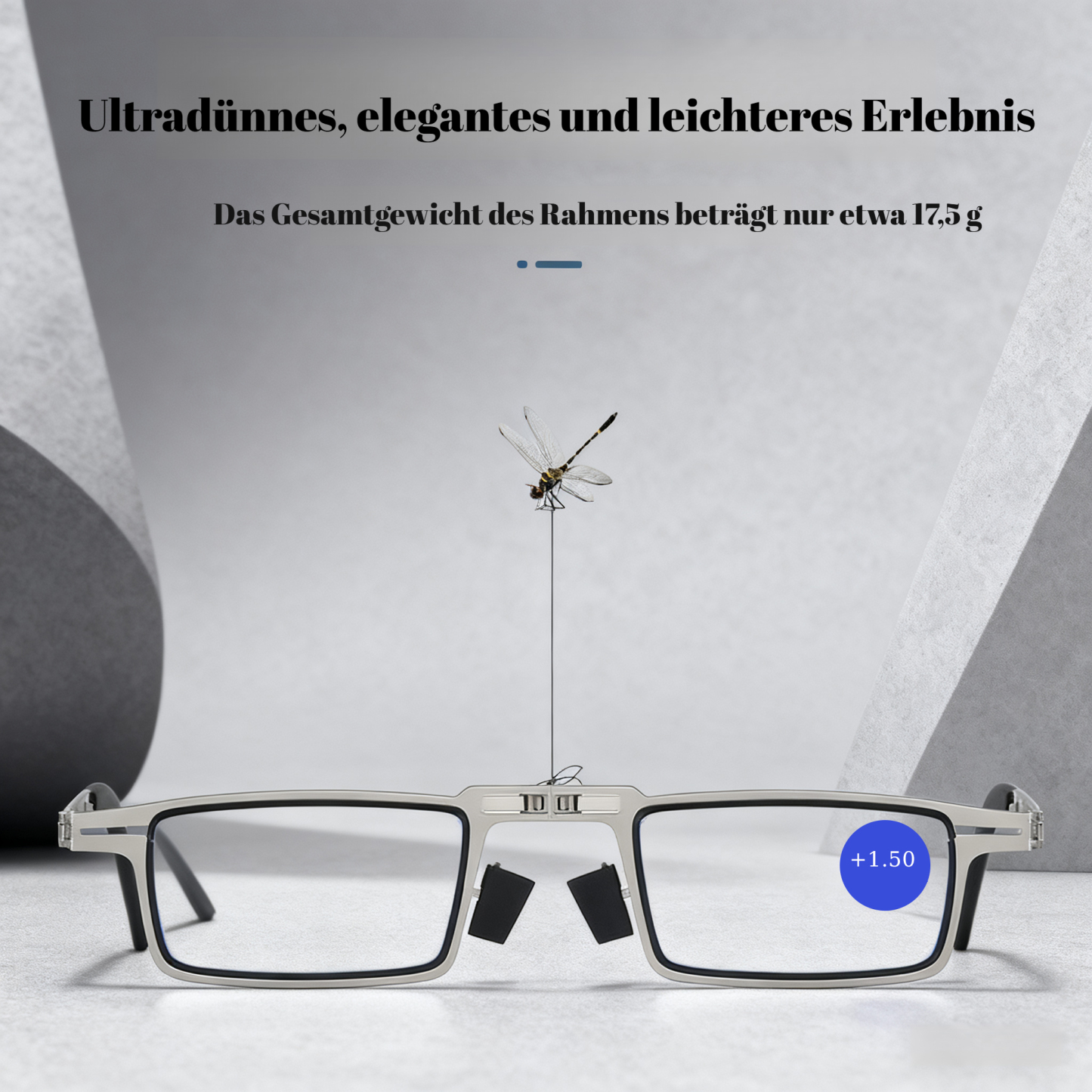 Ultraleichte faltbare und tragbare Herren-Lesebrille mit Blaulichtschutz
