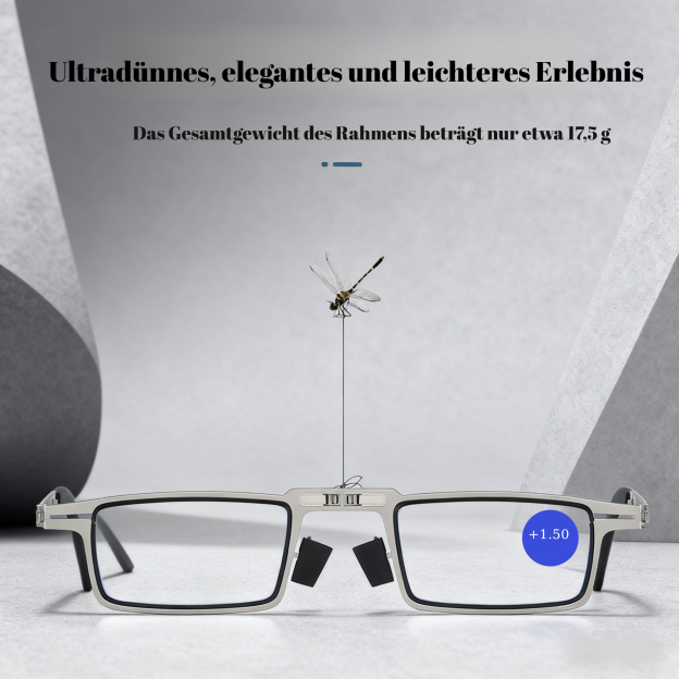 Ultraleichte faltbare und tragbare Herren-Lesebrille mit Blaulichtschutz