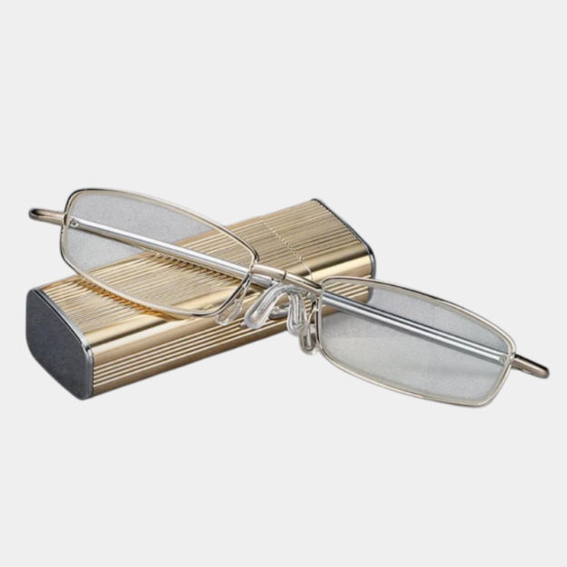 Kompakte, faltbare Lesebrille mit Blaulichtschutz für unterwegs