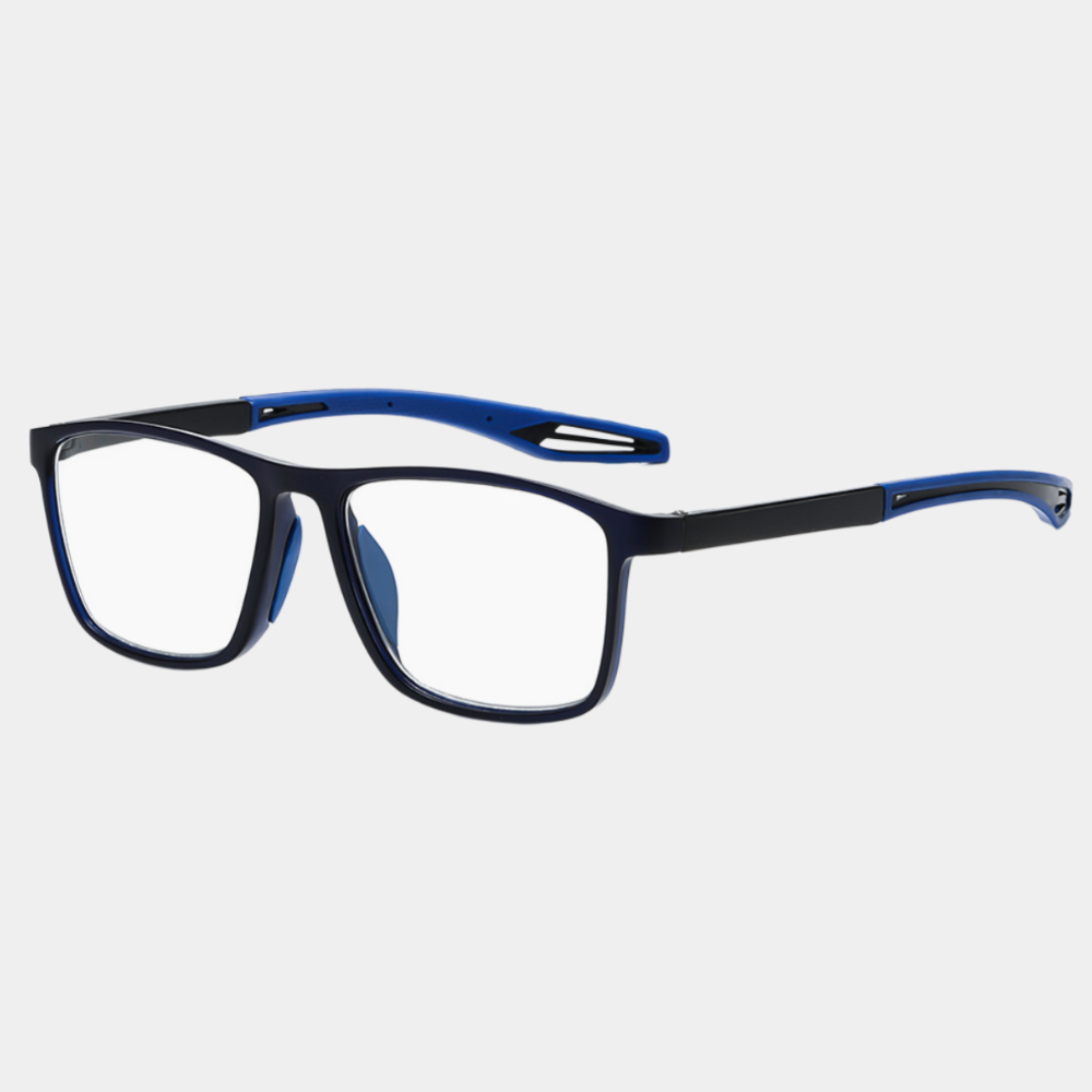 Sportliche Gleitsicht-Lesebrille mit Blaulichtschutz, rutschfest, für Nah- und Fernsicht