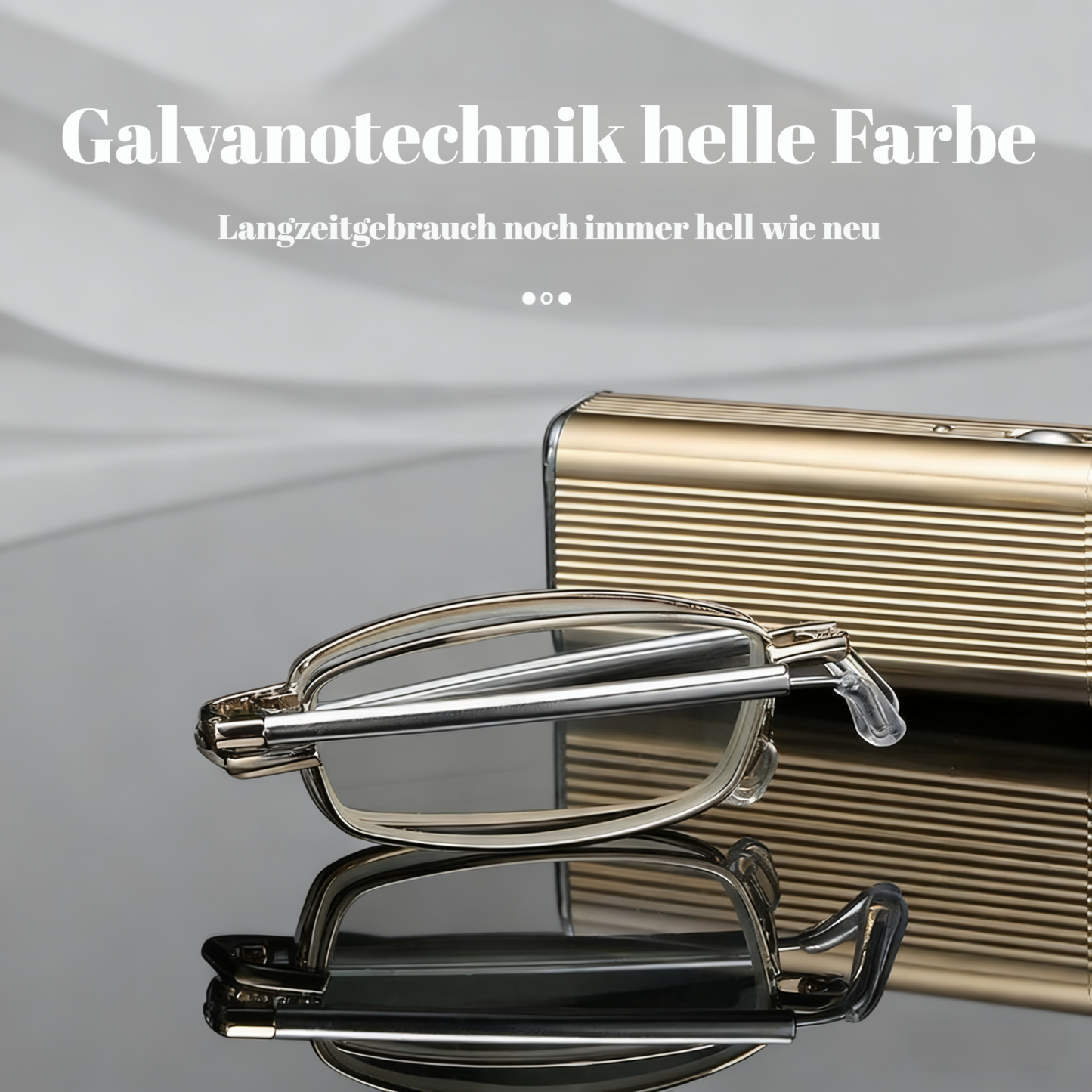 Premium Lesebrille mit faltbarem Design, Blaulichtfilter und HD-Gläsern