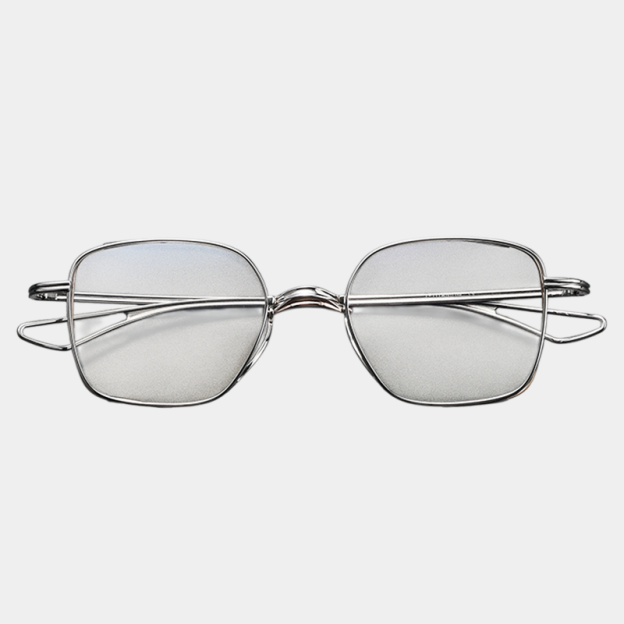 Luxus-Herrenbrille aus purem Titan, modischer Rahmen mit doppeltem Goldfaden