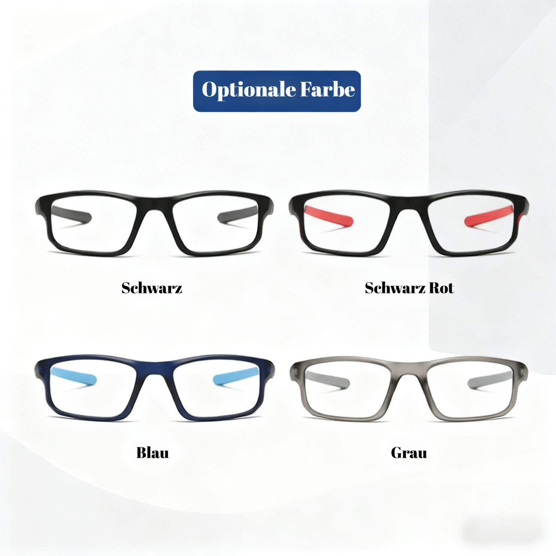 Sportliche, ultraleichte Lesebrille mit Blaulichtschutz