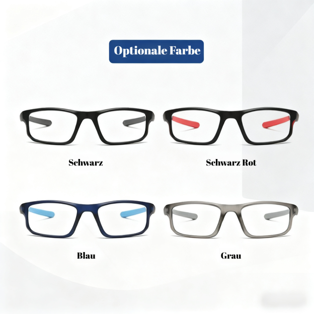 Sportliche, ultraleichte Lesebrille mit Blaulichtschutz