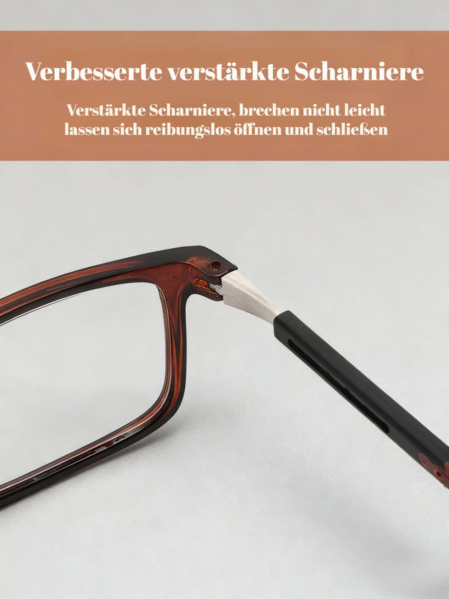 Modische Lesebrille für Männer und Frauen – leicht, kompakt und mit verstellbaren Bügeln