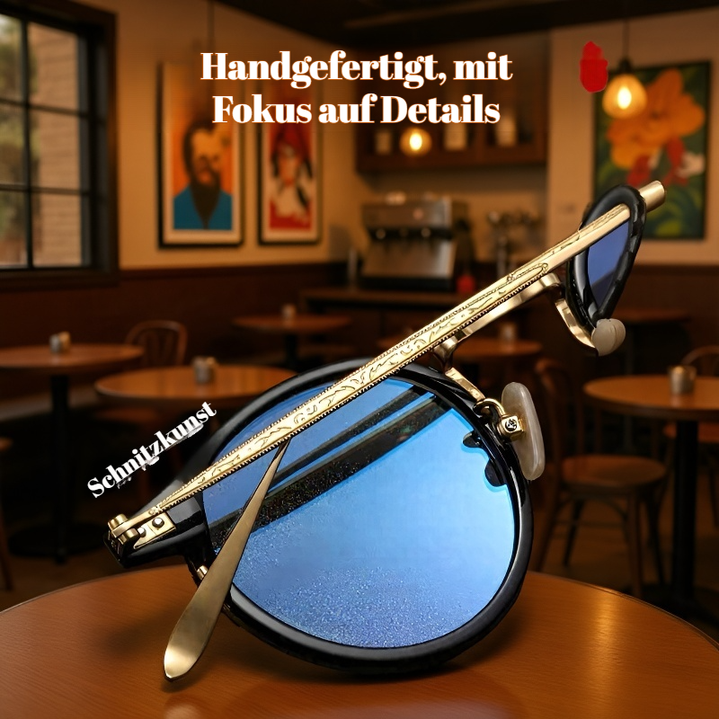 Herren-Titanbrille mit edler Gravur – Gestell für Korrekturbrille