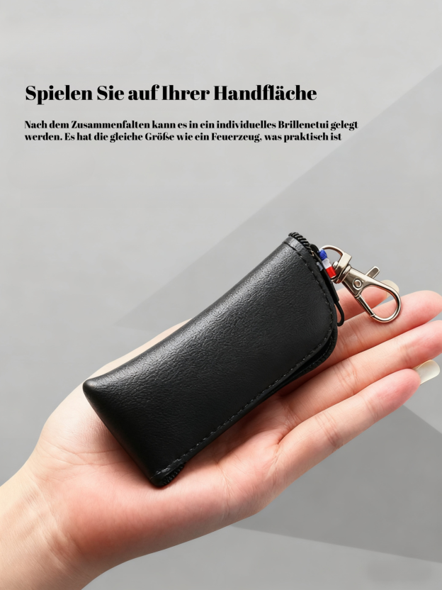Kompakte Anti-Blaulicht-Lesebrille, faltbar, mit Schlüsselanhänger, für Männer und Frauen