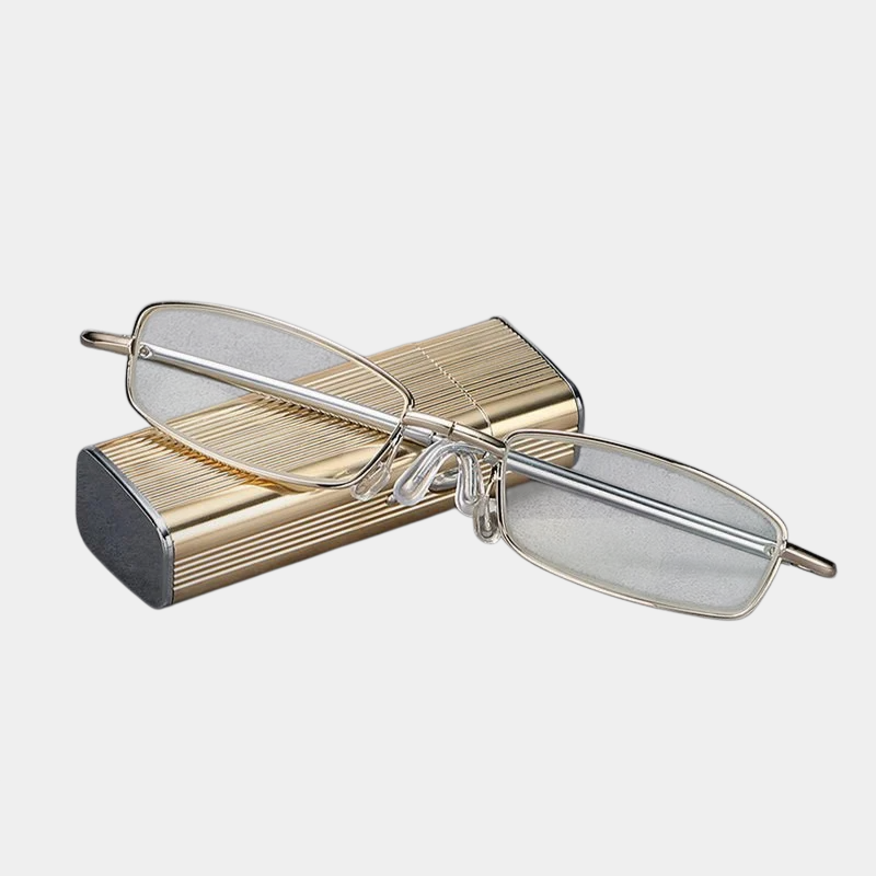 Kompakte, faltbare Lesebrille mit Blaulichtschutz für unterwegs