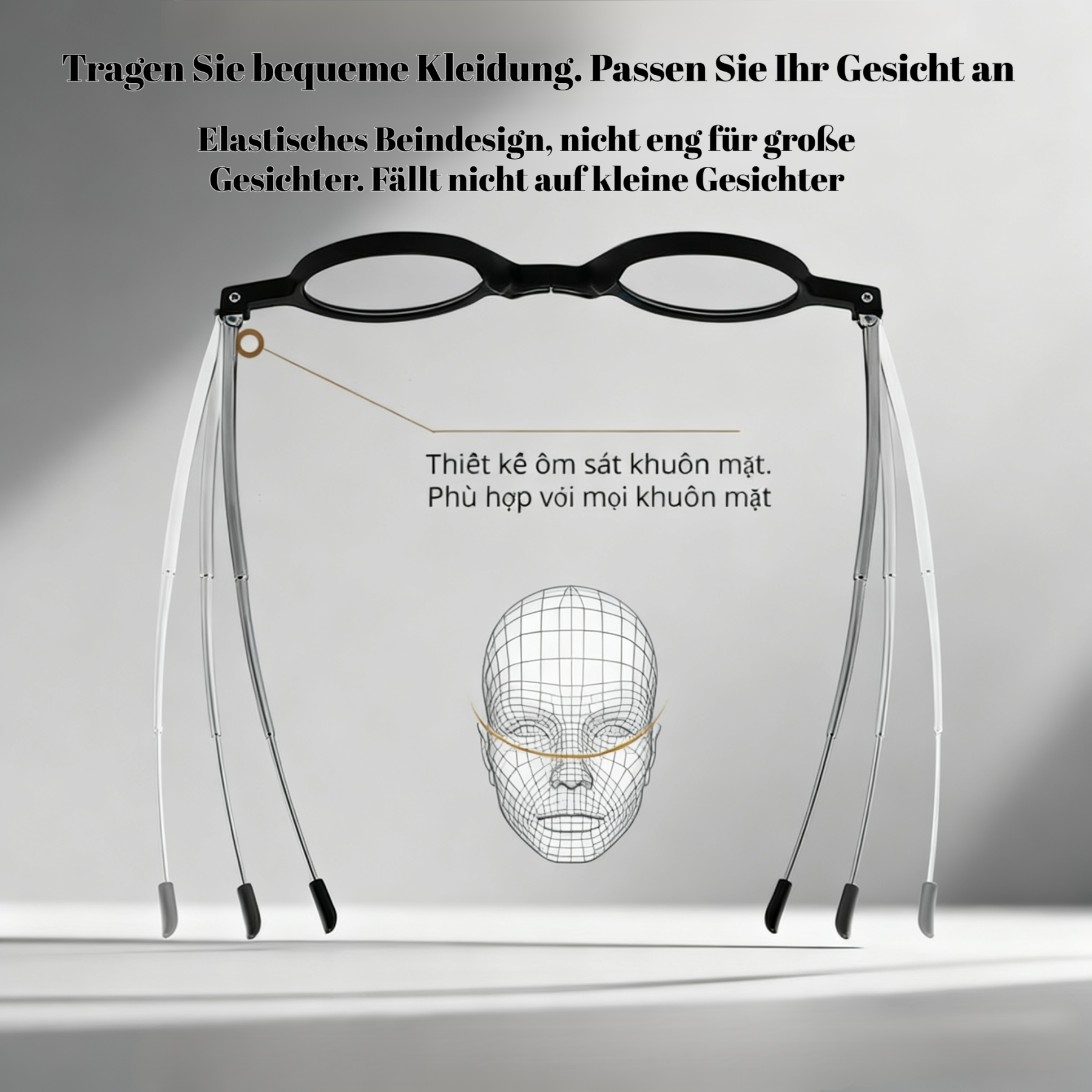 Kính đọc sách HD gấp chống ánh sáng xanh thời trang mới