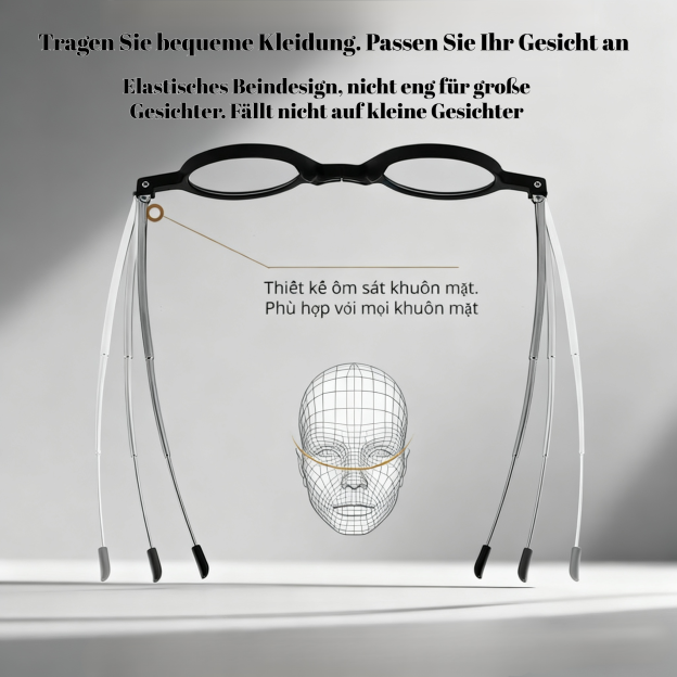 Kính đọc sách HD gấp chống ánh sáng xanh thời trang mới