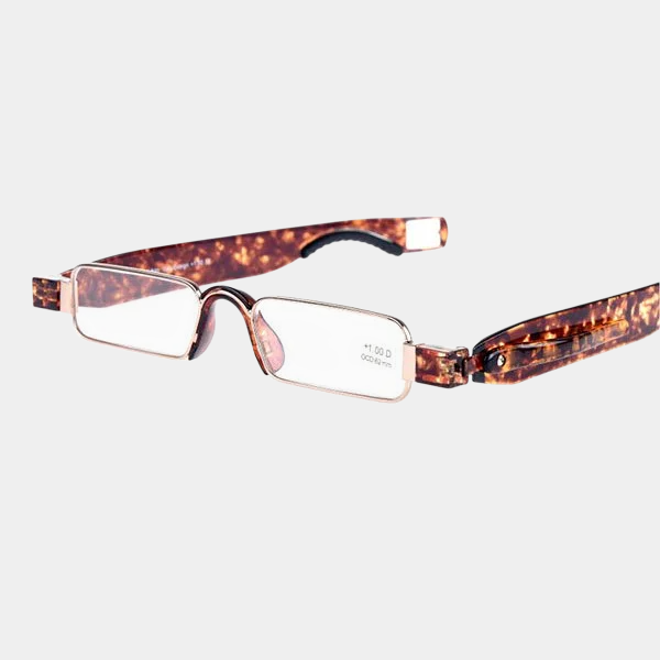 Faltbare, stilvolle Lesebrille für unterwegs