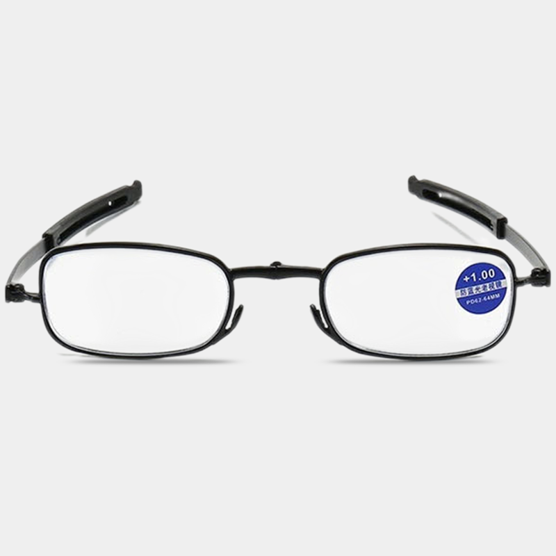 Kompakte Anti-Blaulicht-Lesebrille, faltbar, mit Schlüsselanhänger, für Männer und Frauen