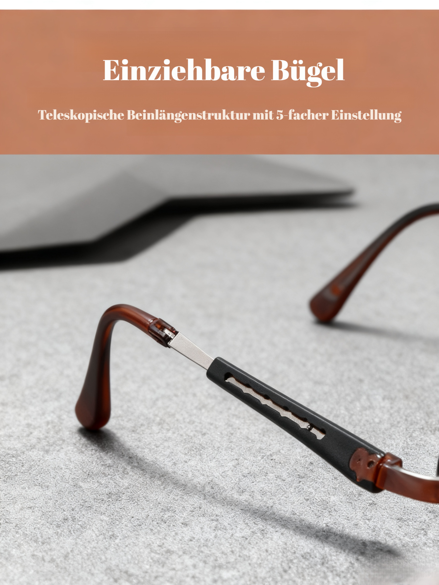 Modische Lesebrille für Männer und Frauen – leicht, kompakt und mit verstellbaren Bügeln