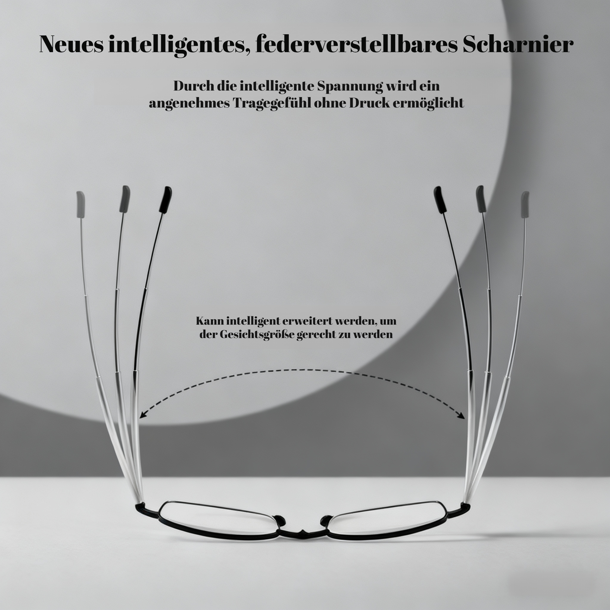 Tragbare, faltbare Lesebrille mit hoher Auflösung – Kompakte Notfallbrille