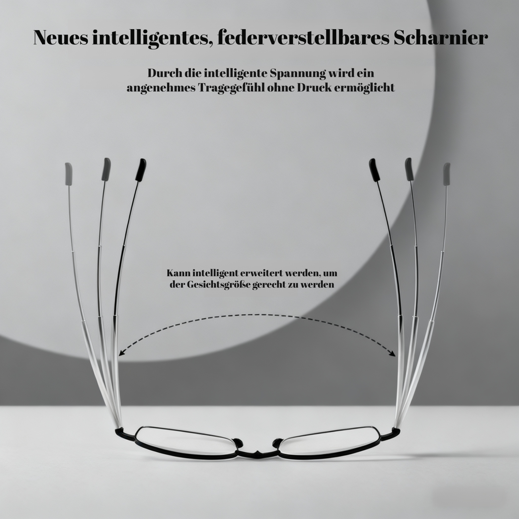 Tragbare, faltbare Lesebrille mit hoher Auflösung – Kompakte Notfallbrille