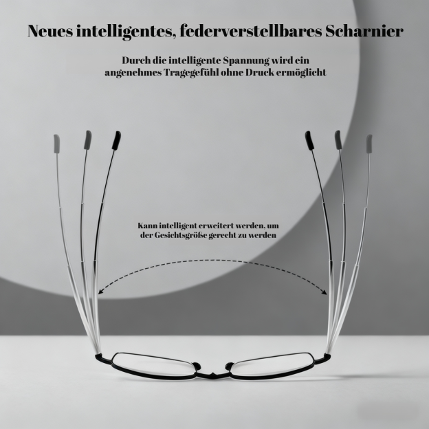 Tragbare, faltbare Lesebrille mit hoher Auflösung – Kompakte Notfallbrille