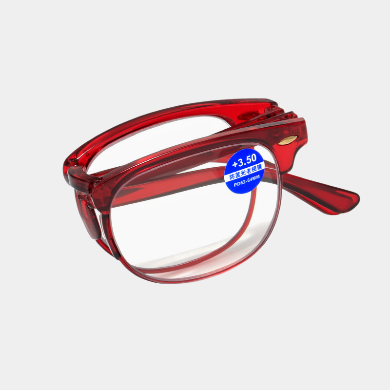Kompakte, faltbare Altersweitsichtbrille mit Blaulichtfilter, ideal zum Lesen